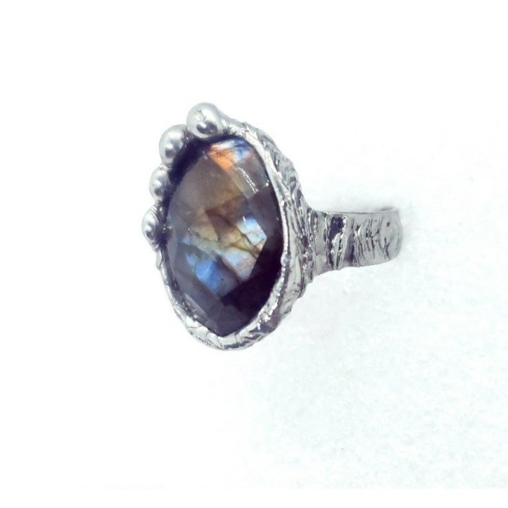 Labradorite crystal ring - Picture 4 of 12